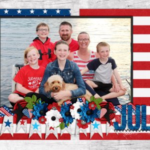 July Calendar Topper