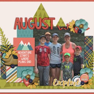August Calendar Topper
