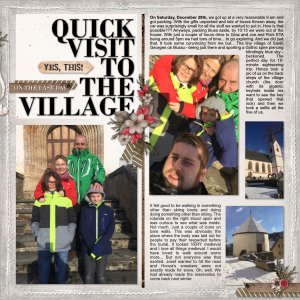 A quick visit to the village