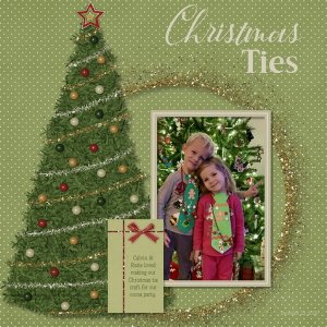 December 2020 Font Challenge: Christmas Ties