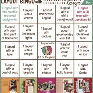 Layout Bingo Card - December