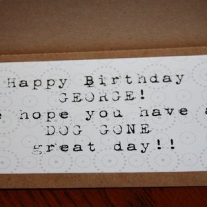 Grandpuppy Birthday Card - Inside