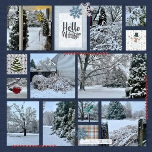 January 2021 Color Challenge: Hello Winter #1
