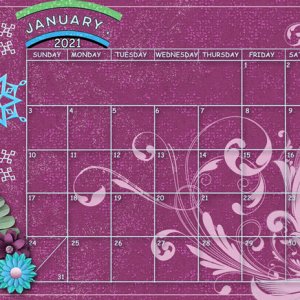 January 2021 Sum Up Calendar