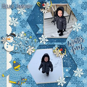 Maddux in the Snow