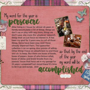 Persevere and accompished