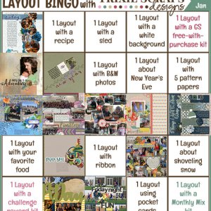 Layout BINGO card