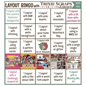 Bingo Card - February 2021