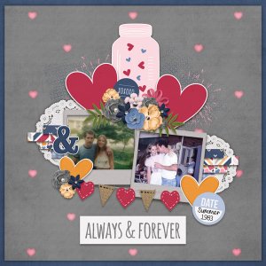 Heart Day Template #4 - Miss Fish ; Heart Day kit - Luv Ewe