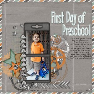 First Day of Preschool