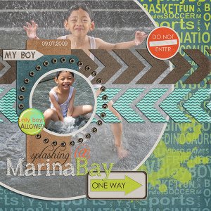 Boy Splashing