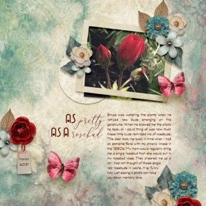 2021-03 Template Challenge - March Geranium Buds