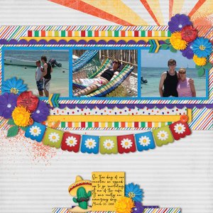 Memory Mini 5 Template #2-Miss Fish