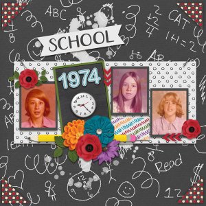 Memory Mini 8 Template  #1-Miss Fish