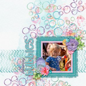 blowing bubbles