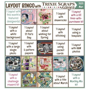 March 2021 Bingo Card