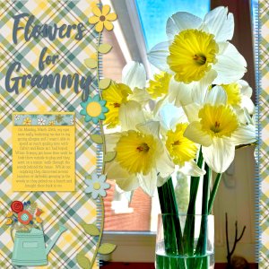 April 2021 Template Challenge: Flowers for Grammy