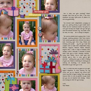 Birthday Girl, One year Old
