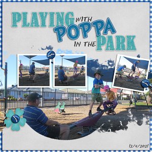 Playing with Poppa at the Park