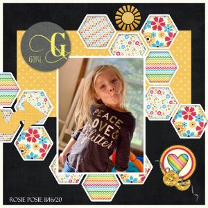 April 2021 Daily Download Challenge: Rosie: Peace, Love + Glitter