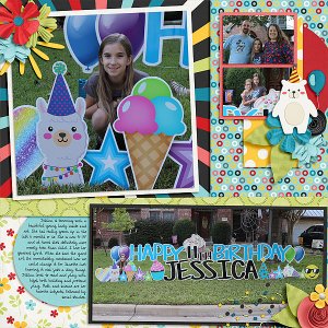 Jessica' Birthday Yard Art