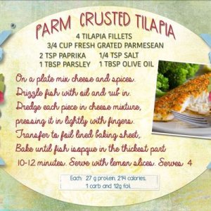 Parm Crusted Tilapia