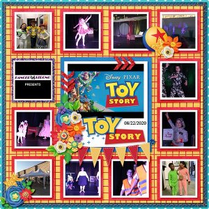 Toy Story Recital Title Page