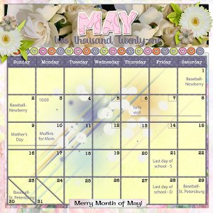 May 2021 desktop calendar