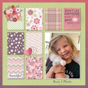 April 2021 Color Challenge: Rosie + Marie