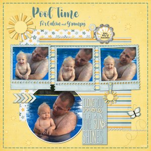April 2021 Scraplift Challenge: Pool Time for Calvin
