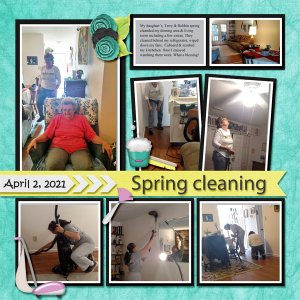 Daughte'sr spring clean