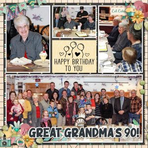 Great Grandma's 90!