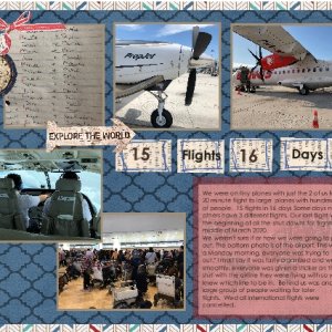 15 flights in 16 days