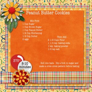 Peanut Butter Cookie Recipe