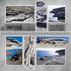 Lava flows on Oahu