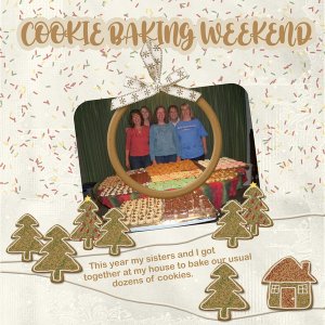 Cookie baking weekend