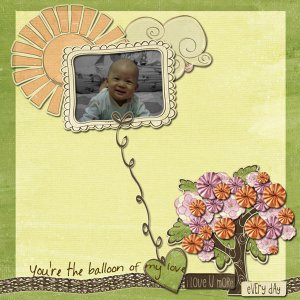 You're the balloon of my love