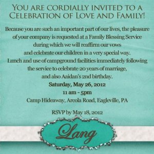 anniversary invitation TAKE 1