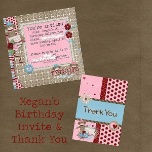 Birthday Invite and Thank You