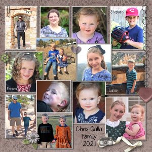 Chris Galla Family, 2021