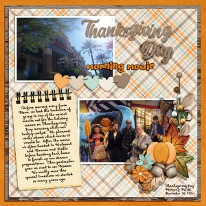 June 2021 Challenge - Thanksgiving Day Morning Movie