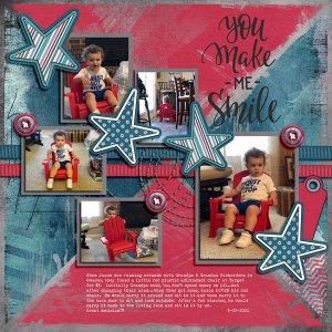Grandson Jaxon's Red Adirondack Chair - 5.22.21