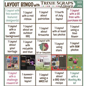 July Bingo Challenge