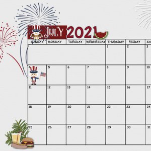 July 2021 Sum Up Calendar