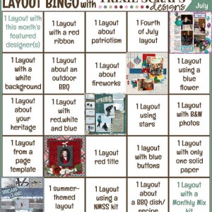 Bingo Card July 2021