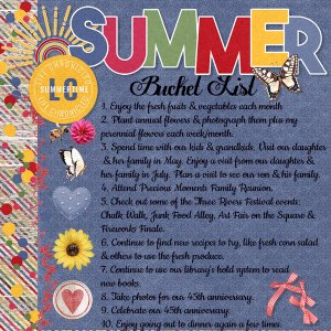 7/2021 Life Chronicled - Summer Bucket List