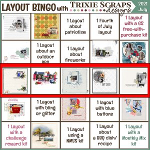 July Layout Bingo