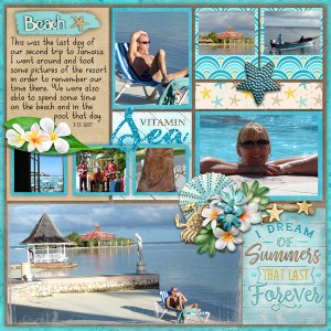 Travel Album Coastal Getaway 3 Template #1-Miss Fish,