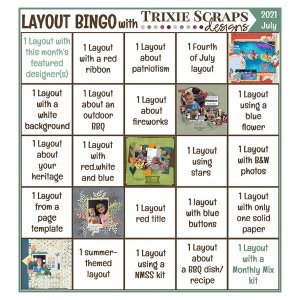 Bingo Card July 2021
