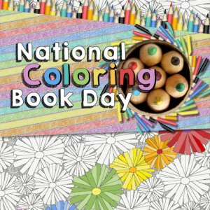 National Coloring Book Day CARD